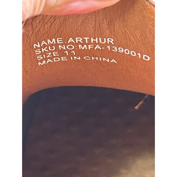 Ferro Aldo Arthur Mens Black White Wingtip Oxford Dress Shoes Faux Leather US11 - Picture 5 of 9